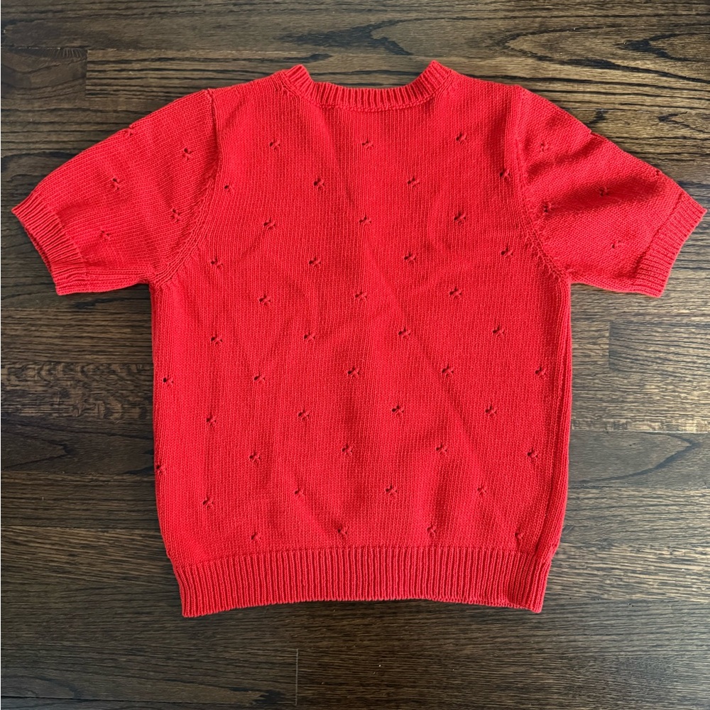 Sezane Kyle Short-Sleeve Knit Cardigan, size M - Picture 2 of 5